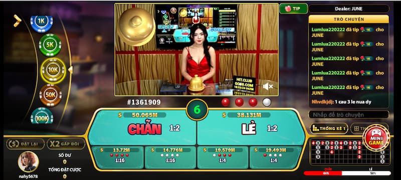 Quy luật chơi xóc đĩa live casino NET88